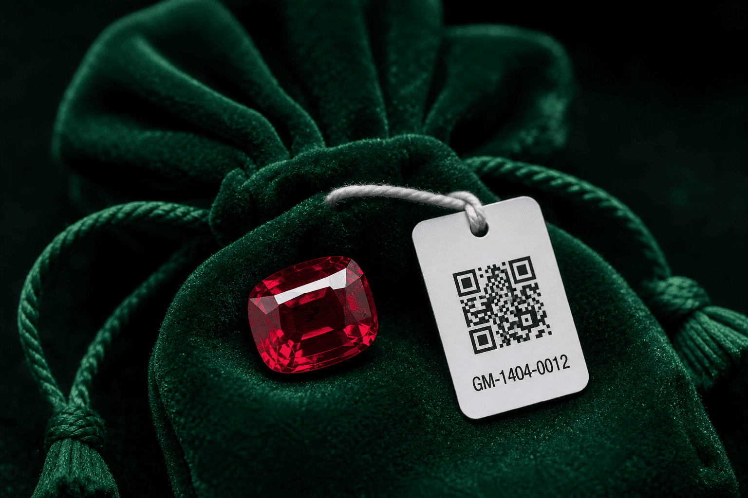 برچسب QR روی بستهبندی سنگ قیمتی
